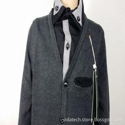 Boy's Cotton Sweater with Collar, Available in Various Sizes, Styles, Colors and Fabric